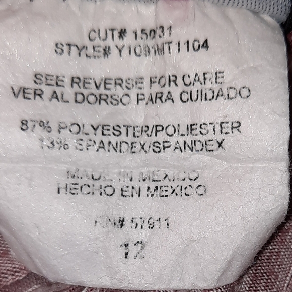 2 Hip by Wrapper Girls Butterfly Blouse Size 12 - Picture 7 of 8